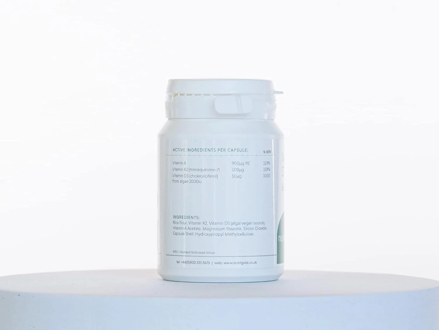 کپسول های گیاهی D3+K2+A نوتری گلد، 60 عددی