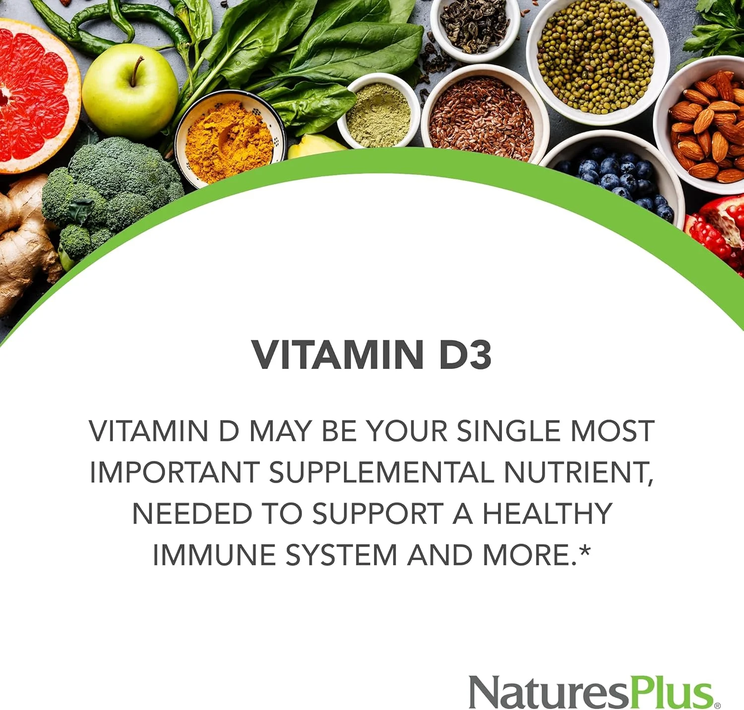 Nature's Plus, حداکثر قدرت، ویتامین D3، 10000 واحد بین المللی، 60 سافت ژل