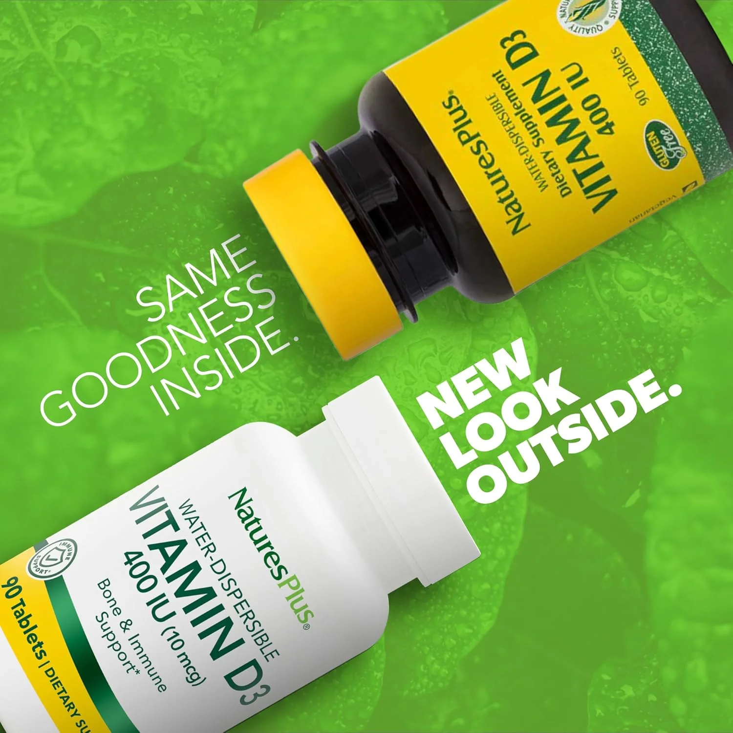 نِیچرز پلاس ویتامین د 400 واحد بین المللی محلول در آب 90 عدد