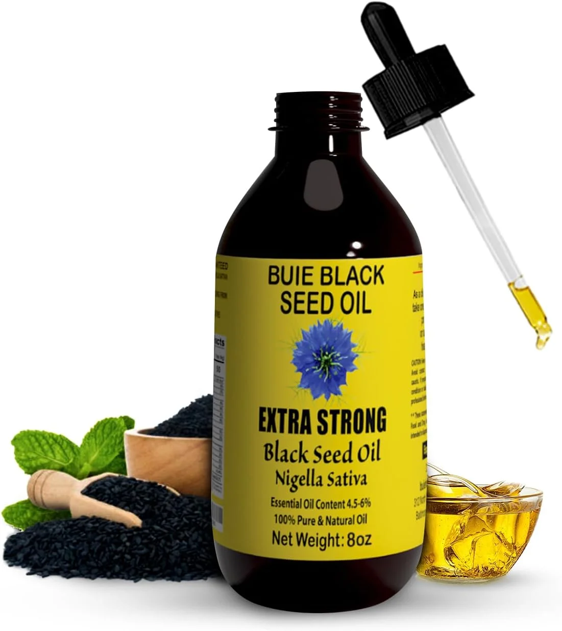 روغن دانه سیاه بویی هولیستیک هربز | 4.5 تا 6% تیموکینون | 100% روغن خالص پرس سرد | بدون مواد نگهدارنده | وگان | بطری شیشه ای | روغن سیاه دانه (بسته 2 عددی - 120 میلی لیتر)