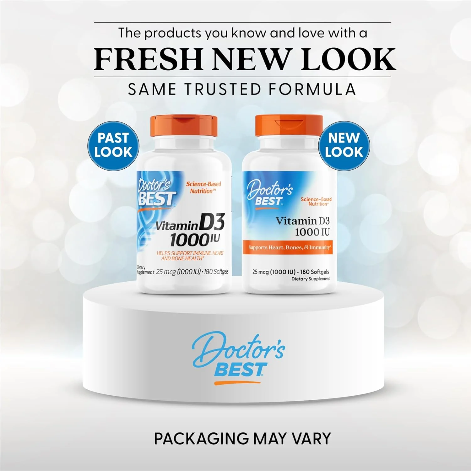 بهترین ویتامین D3 1000 IU دکتر بست، کپسول نرم، 180 عددی