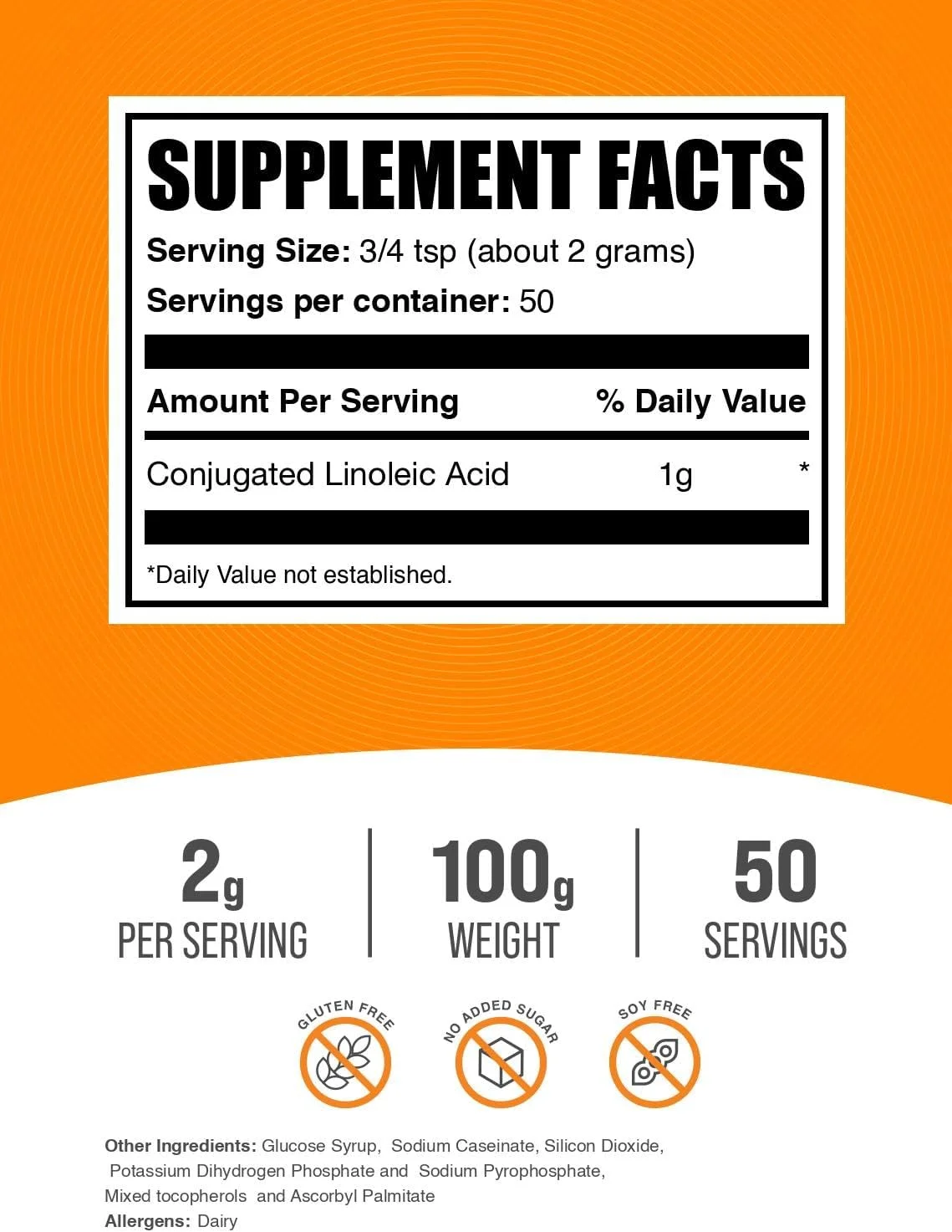 پودر لینولئیک اسید مزدوج BULKSUPPLEMENTS.COM - 2000 میلی گرم (1000 میلی گرم CLA) در هر وعده، 100 گرم پودر لینولئیک اسید مزدوج BULKSUPPLEMENTS.COM - 2000 میلی گرم (1000 میلی گرم CLA) در هر وعده، 100 گرم