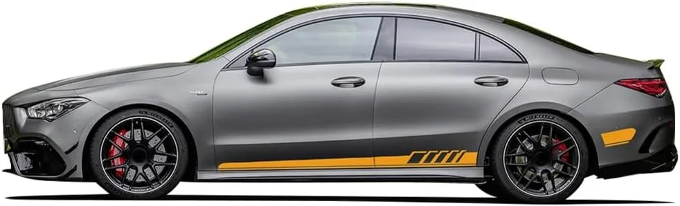 برچسب راه راه رکاب جانبی درب خودرو، مناسب برای مرسدس بنز کلاس CLA CLA45 CLA35 AMG C117 X117 W117 C118 X118 CLA250