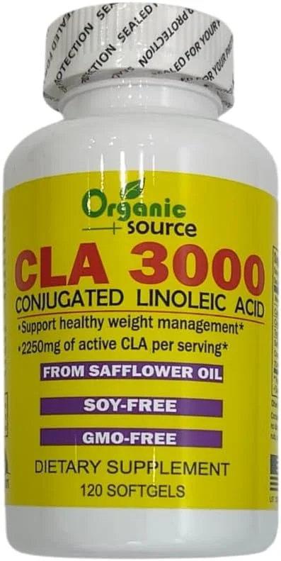CLA 3000 اسید لینولئیک مزدوج ارگانیک، 2250 میلی گرم، 120 سافت ژل، روغن گلرنگ، بدون GMO CLA 3000 اسید لینولئیک مزدوج ارگانیک، 2250 میلی گرم، 120 سافت ژل، روغن گلرنگ، بدون GMO