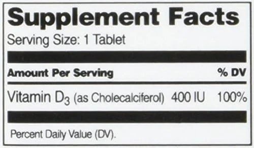 قرص جویدنی ویتامین د3 با طعم پرتقال 400 واحد بین المللی، 110 عدد، قرن 21