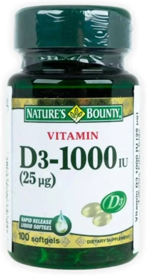 ویتامین د3 1000 واحد بین المللی Nature's Bounty
