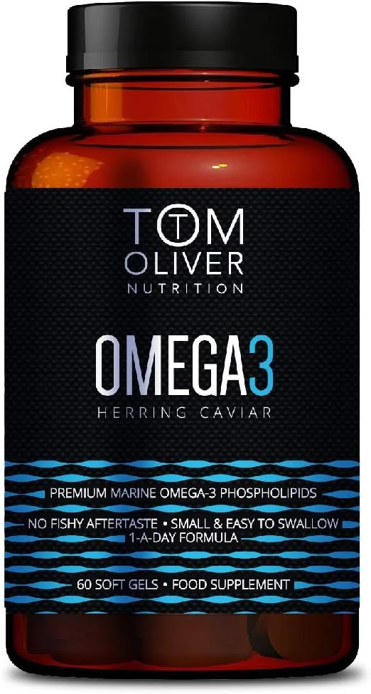 مکمل روغن امگا 3 خاویار شاه ماهی تام الیور نوتریشن (60 سافت ژل)