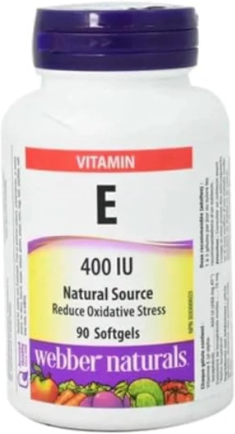 وببر نچرالز 135619 ویتامین ای توکوفرول های ترکیبی، منبع طبیعی سافت ژل، 400 واحد بین المللی