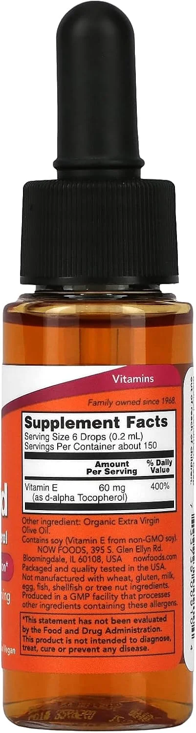 مکمل های ناو، ویتامین ای مایع طبیعی (دی-آلفا توکوفرول)، محافظت آنتی اکسیدانی، 1 اونس مکمل های ناو، ویتامین ای مایع طبیعی (دی-آلفا توکوفرول)، محافظت آنتی اکسیدانی، 1 اونس