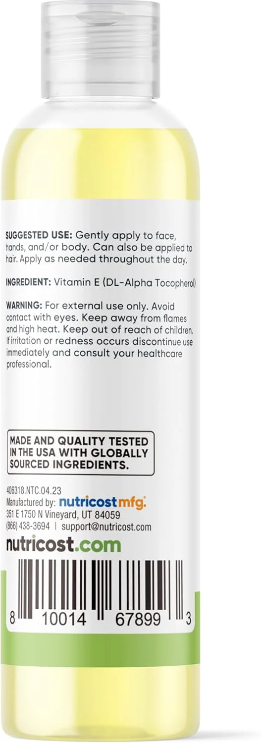 روغن ویتامین ای نوتری‌کاست اسنشیالز (236 میلی‌لیتر / 230,000 واحد بین‌المللی) | روغن ویتامین ای برای پوست، مو و ناخن