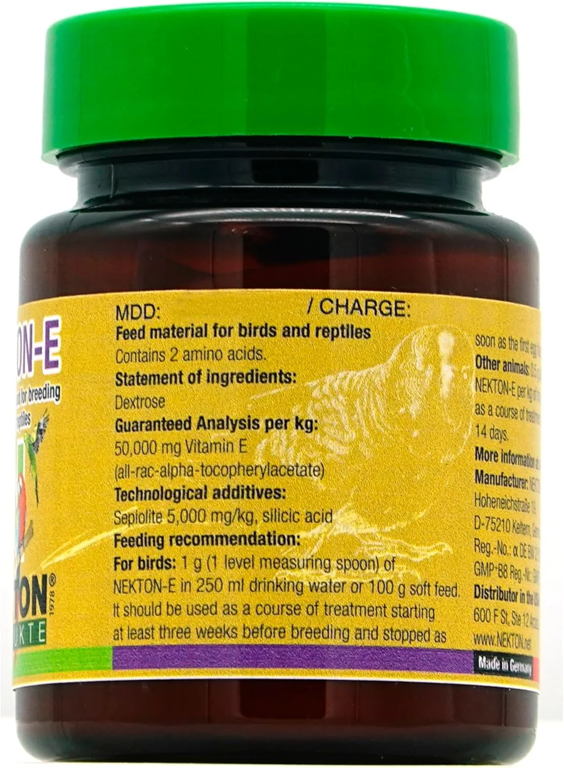مکمل ویتامین ای نکتون برای پرندگان، 35 گرم، 1.2 اونس (بسته 1 عددی)