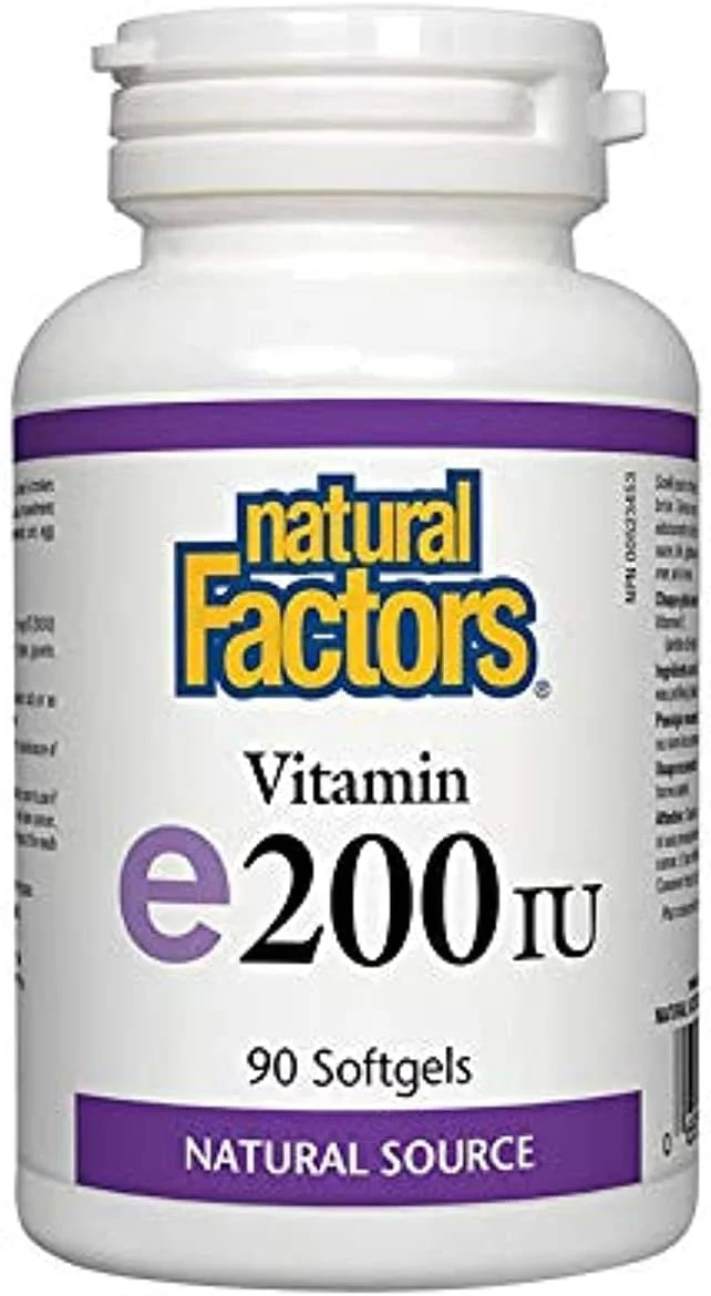 ویتامین ای 200 واحد بین المللی Natural Factors - 90 سافت ژل