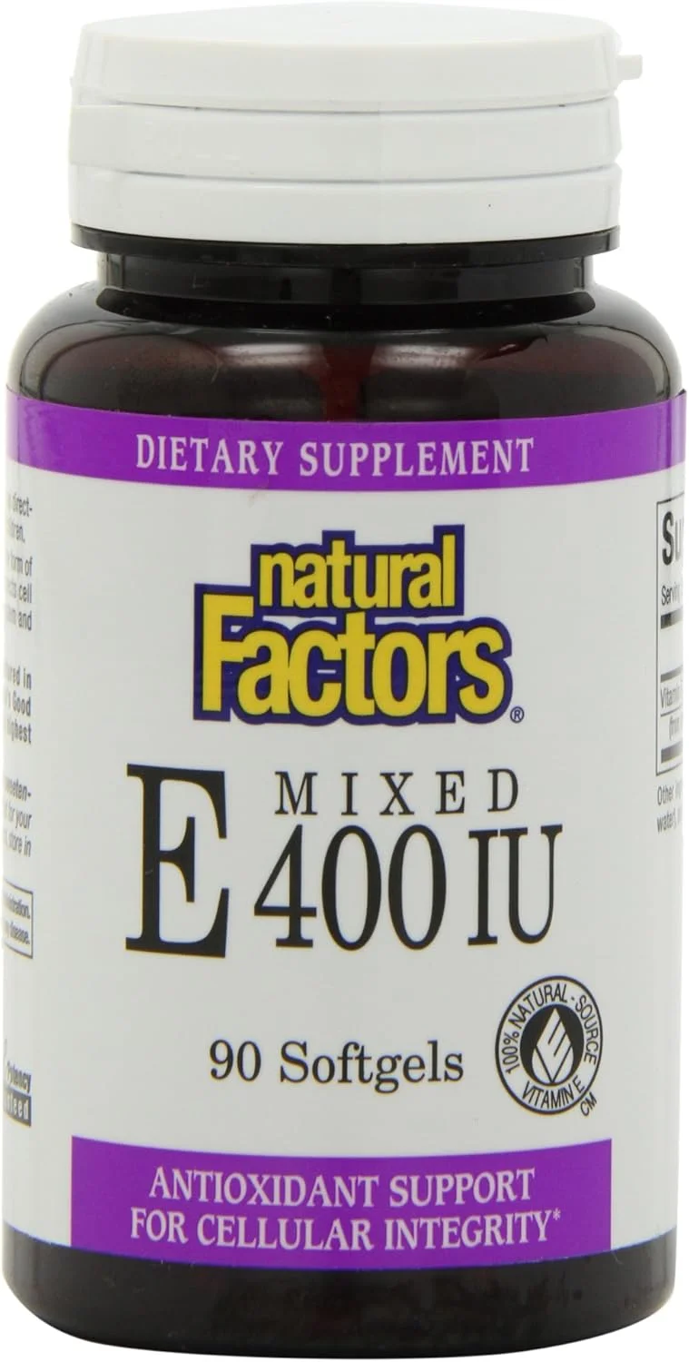 نچرال فاکتورز ویتامین ای 400 واحد بین المللی 90 سافت ژل