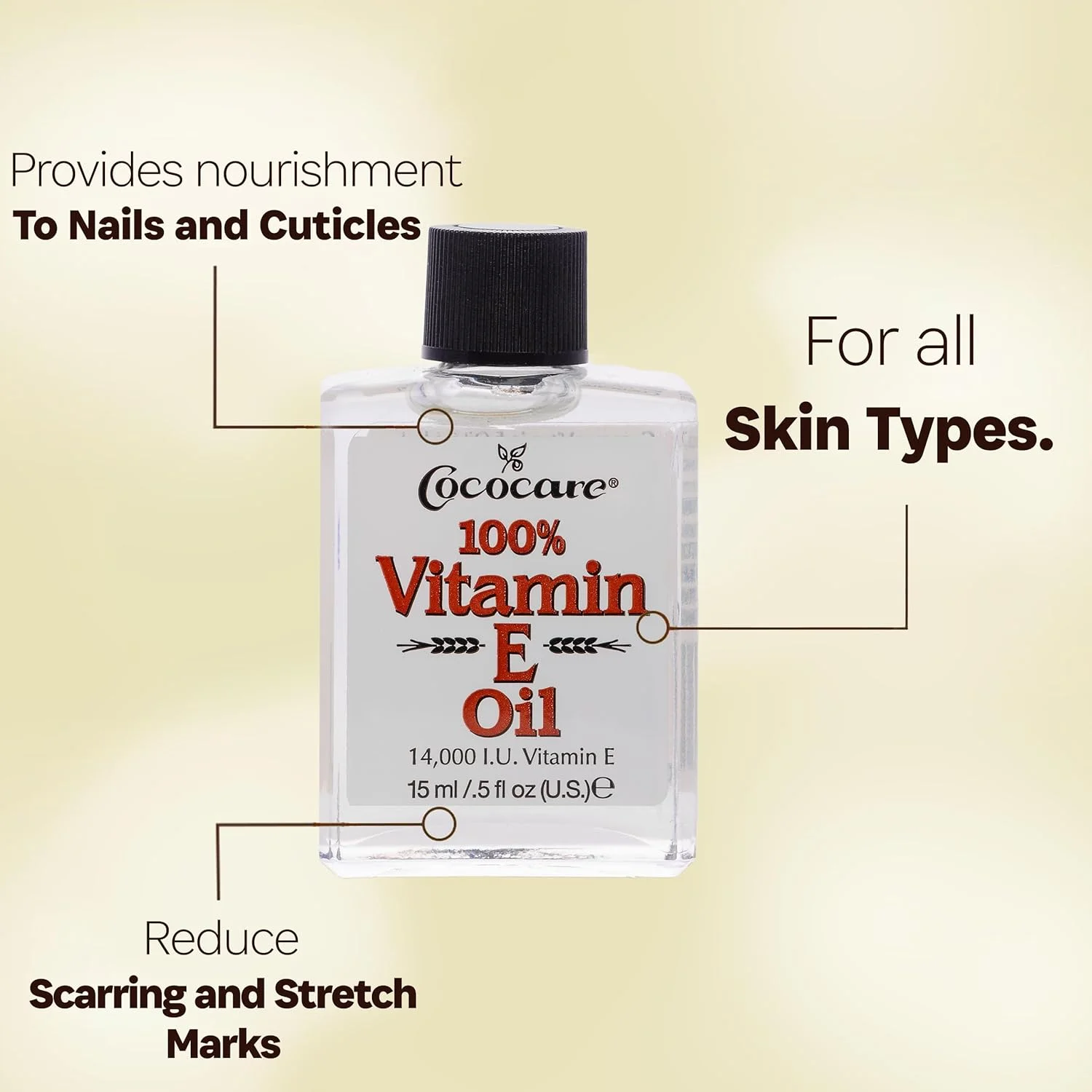 روغن ویتامین ای کوکوکر، ۱۴۰۰۰ واحد بین المللی، ۰.۵ اونس مایع