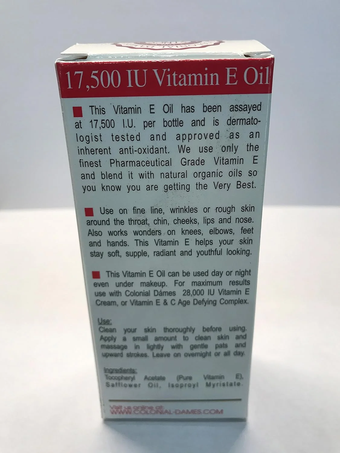 روغن ویتامین ای Colonial Dames، ۱۷۵۰۰ واحد بین المللی، بسته ۲ عددی به همراه قطره چکان روغن ویتامین ای Colonial Dames، ۱۷۵۰۰ واحد بین المللی، بسته ۲ عددی به همراه قطره چکان