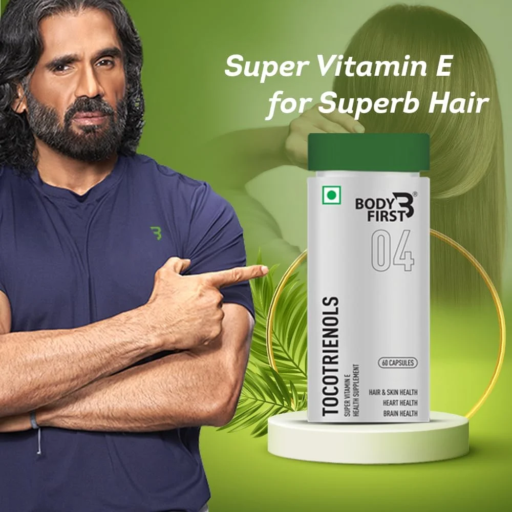 توکوترینول Body First® | ویتامین ای فوقالعاده مشتق شده از نخل روغنی قرمز | آنتی اکسیدان | فواید برای مو و پوست | 60 کپسول برای سلامت مغز، سلامت قلب و آنتی اکسیدان توکوترینول Body First® | ویتامین ای فوقالعاده مشتق شده از نخل روغنی قرمز | آنتی اکسیدان | فواید برای مو و پوست | 60 کپسول برای سلامت مغز، سلامت قلب و آنتی اکسیدان