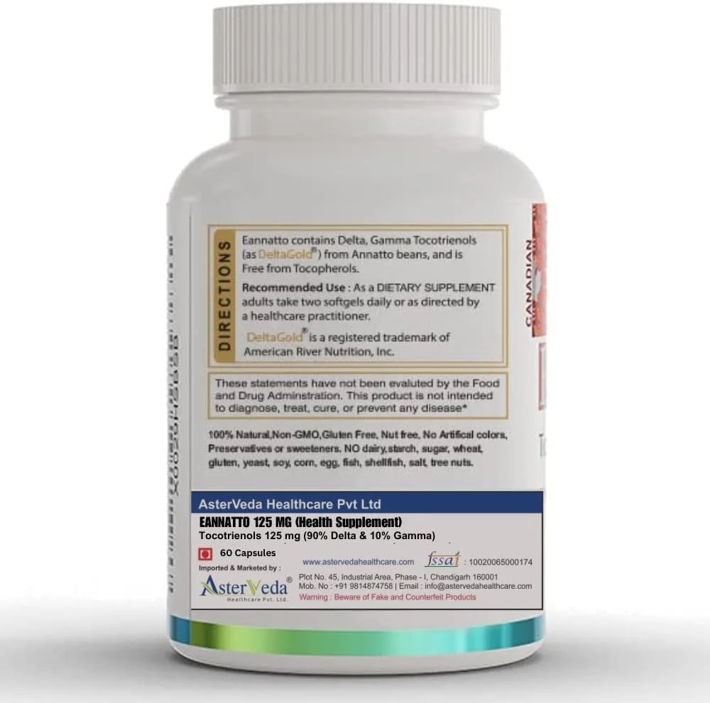 توکوترینول خالص ترین ویتامین ای دلتا گلد ای آناتو - 60 سافت ژل