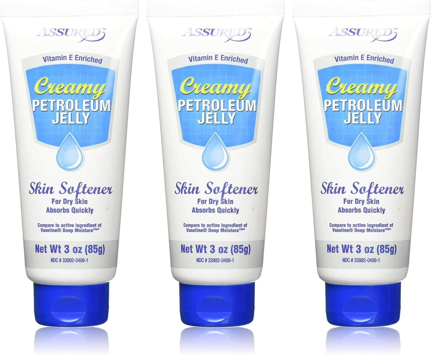 وازلین کرمی غنی شده با ویتامین E، 85 گرم (بسته 3 عددی)
