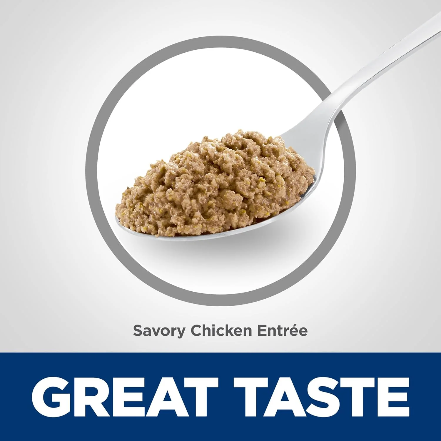 غذای مرطوب گربه بالغ بالای 7 سال هیلز ساینس دایت، غذای مغذی ممتاز، طعم مرغ خرد شده، قوطی 82 گرمی، بسته 24 عددی