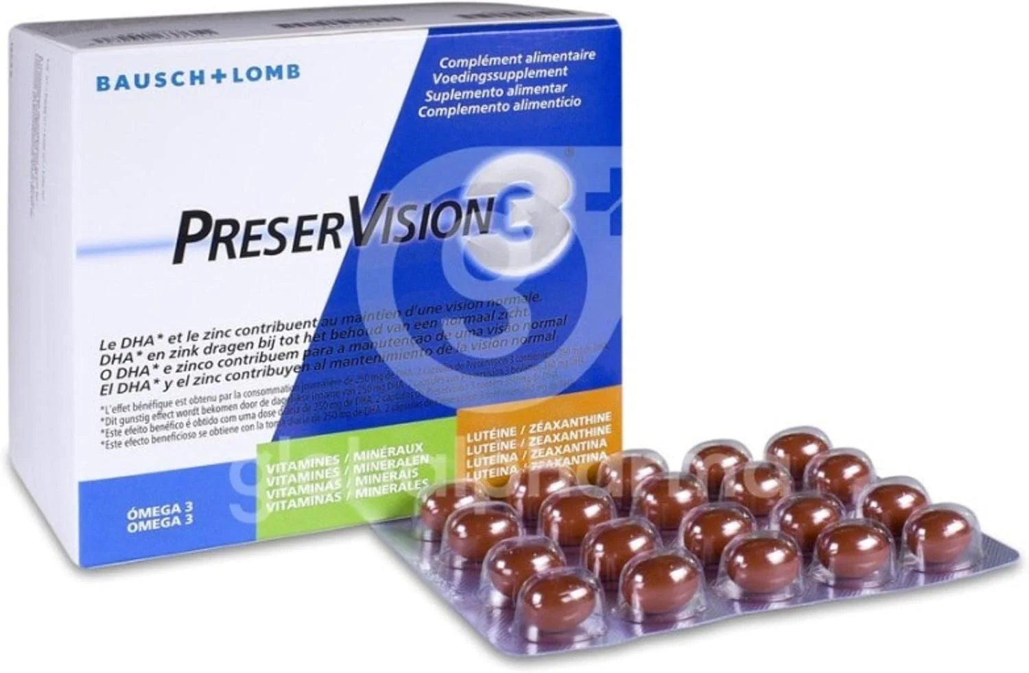 بوش اند لومب پرزروویژن بسته 3 عددی - 180 کپسول