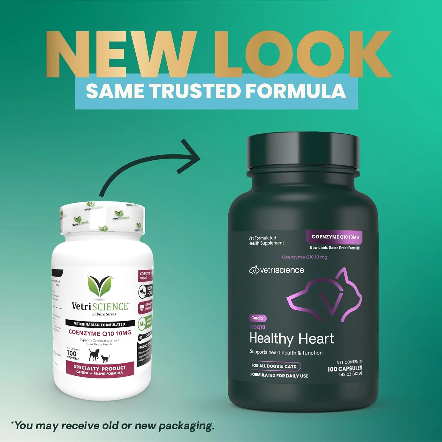 کوآنزیم Q10 آزمایشگاه VetriScience، 10 میلی گرم، 100 کپسول (0900322.100)