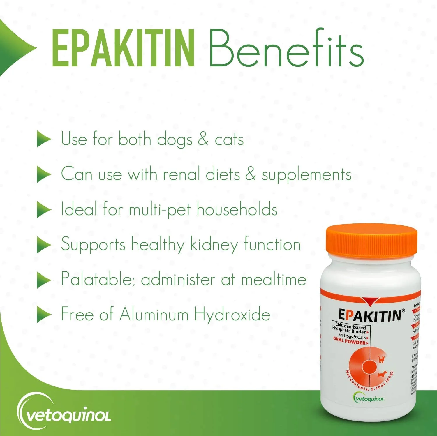 پودر Vetoquinol Epakitin، 60 گرم