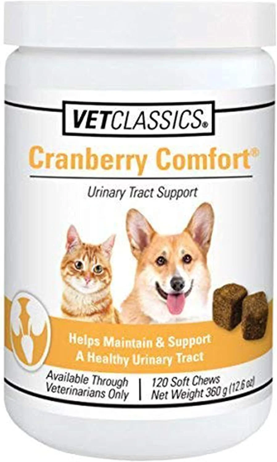 مکمل غذایی حیوانات خانگی برای مجاری ادراری با طعم کرن‌بری، مناسب سگ و گربه - حفظ سلامت مثانه سگ، کنترل مثانه گربه - مکمل های حیوانات خانگی برای بی اختیاری ادرار - 120 عدد جویدنی نرم