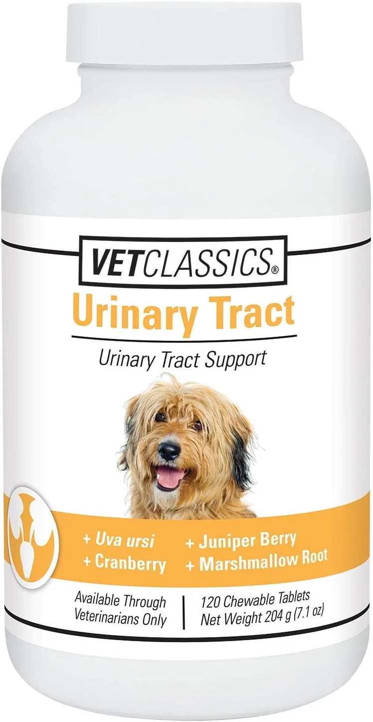 مکمل پشتیبانی از دستگاه ادراری سگ کلاسیک وت (120 قرص)