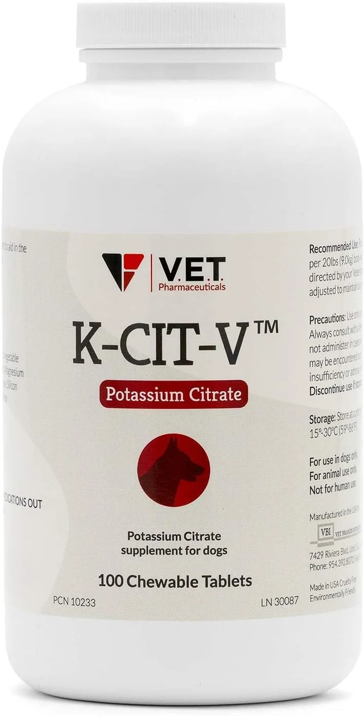 قرص های جویدنی پتاسیم سیترات K-CIT-V