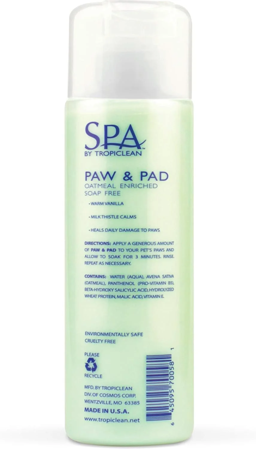 محلول مراقبت از پنجه و پد حیوانات خانگی تروپیکلین SPA، 236 میلی لیتر - ساخت آمریکا محلول مراقبت از پنجه و پد حیوانات خانگی تروپیکلین SPA، 236 میلی لیتر - ساخت آمریکا