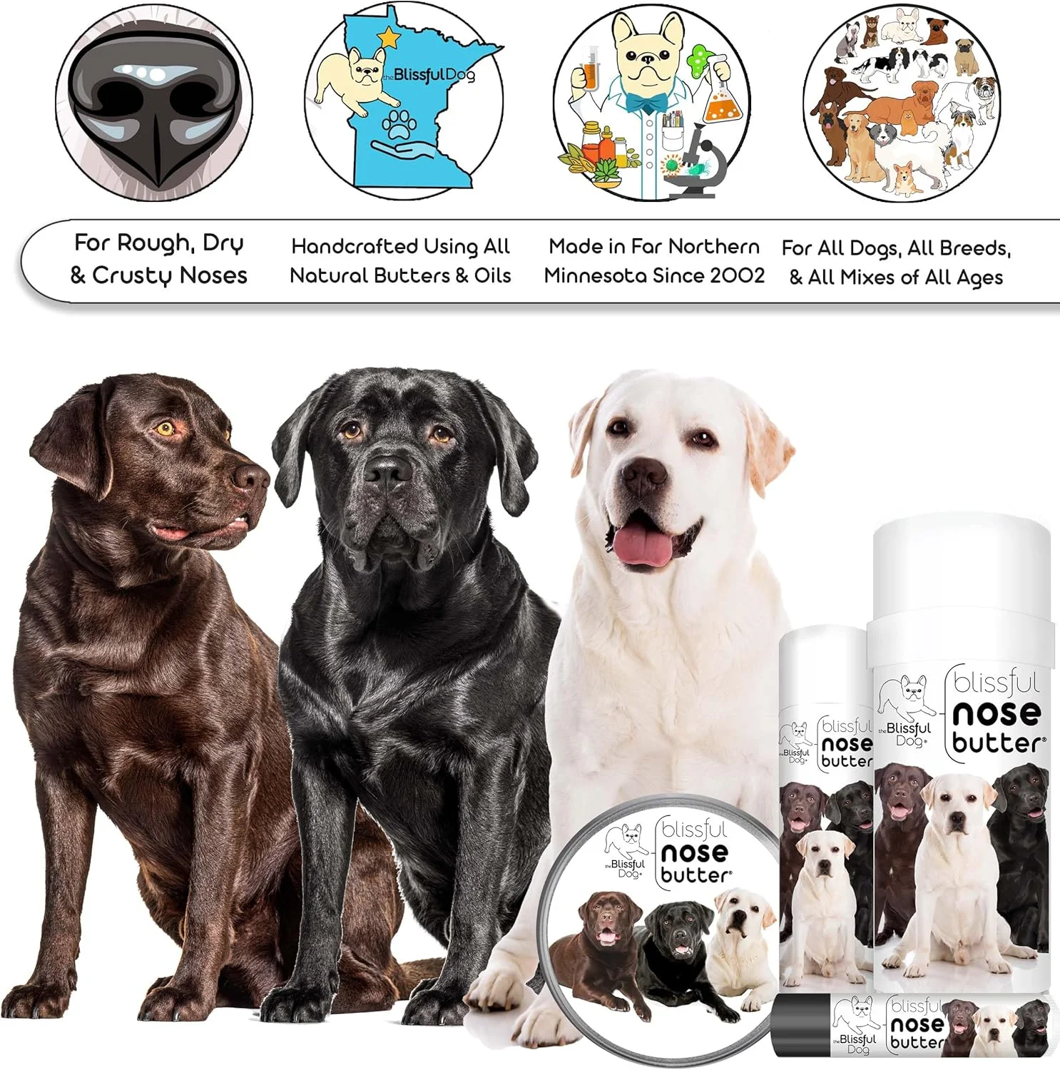 کره بینی سگ لابرادور رتریور بدون عطر بلیسفول داگ، 30 گرم