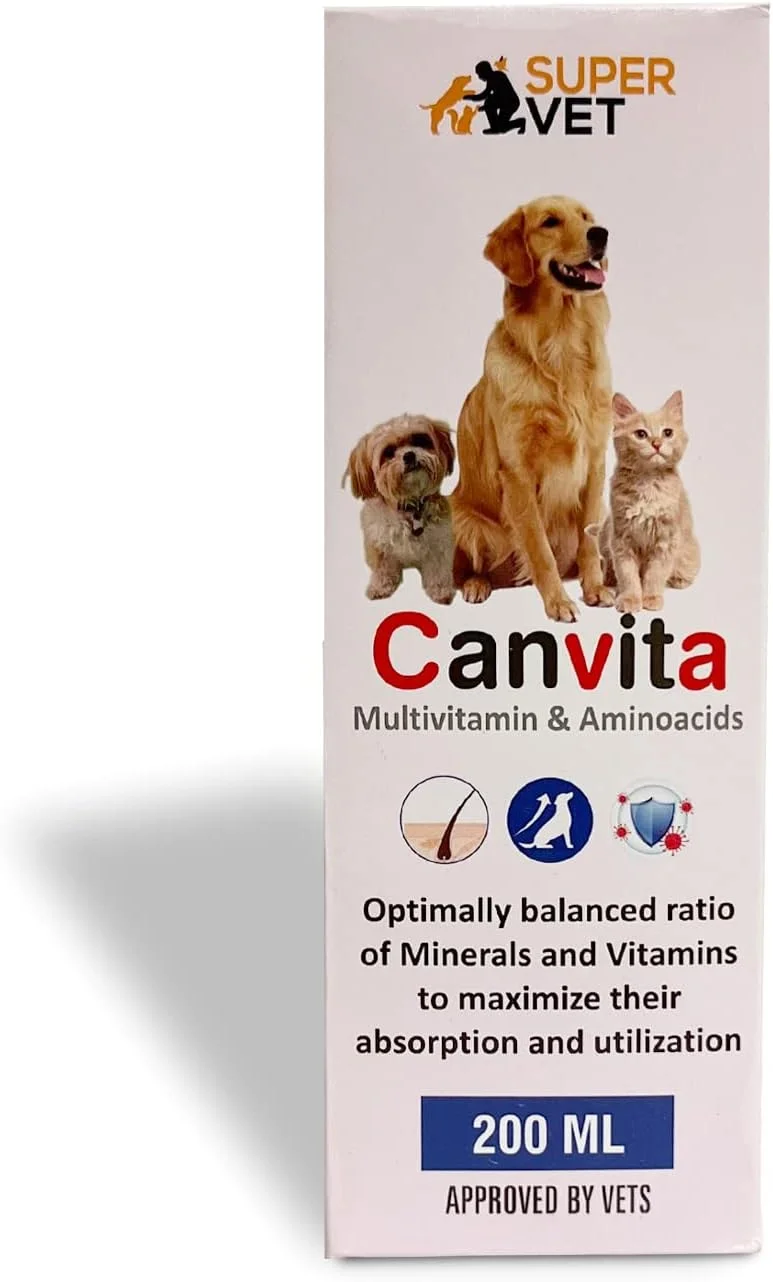شربت کانویتا (مولتی ویتامین و آمینو اسیدها) برای سگ ها | تقویت سیستم ایمنی | 200 میلی لیتر