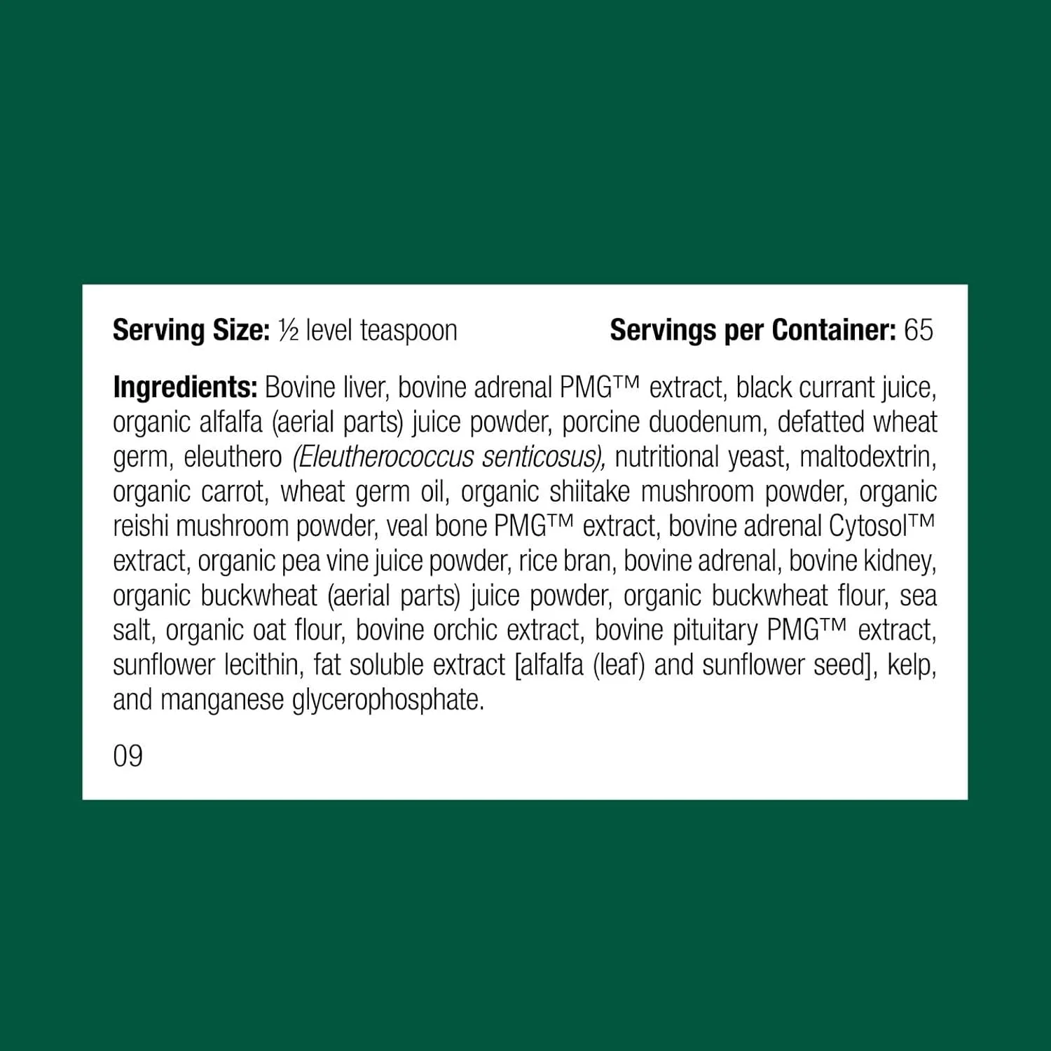 مکمل پشتیبانی آدرنال سگ Standard Process، ۱۰۰ گرم مکمل پشتیبانی آدرنال سگ Standard Process، ۱۰۰ گرم