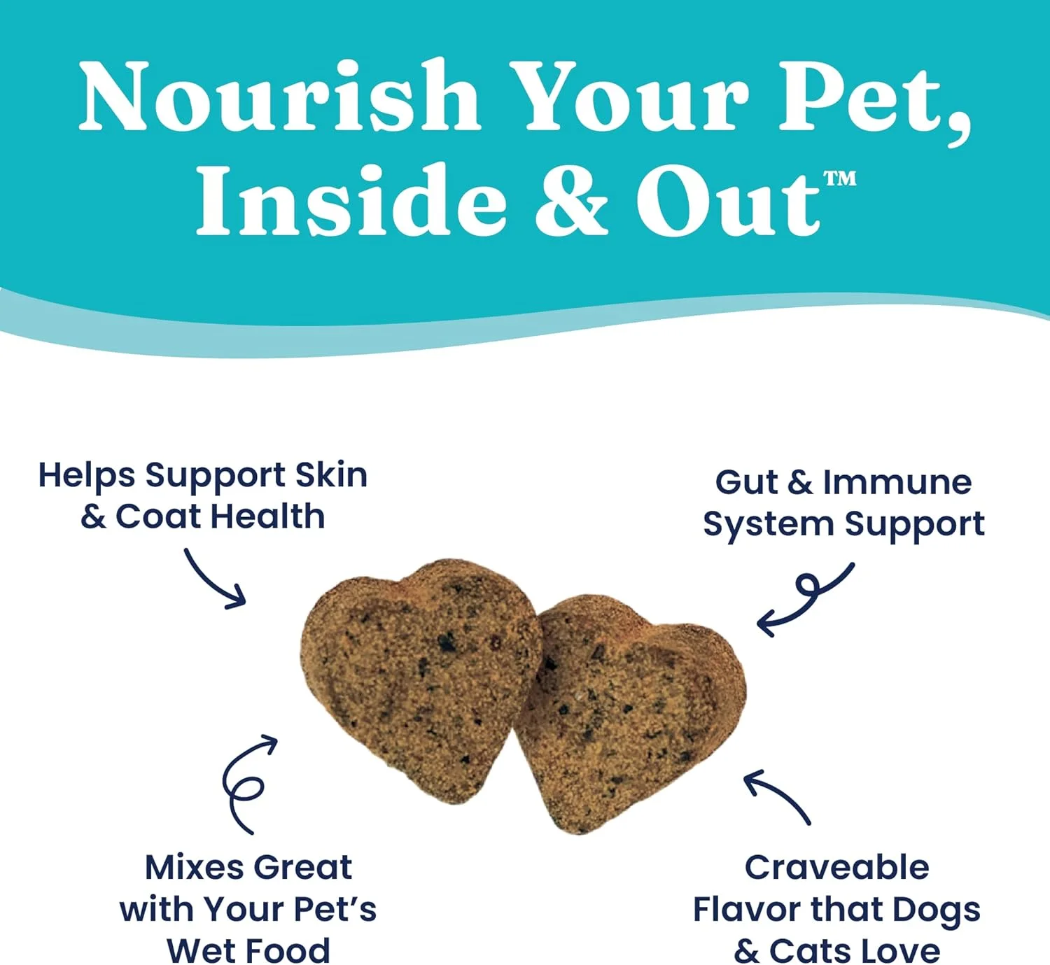 مولتی ویتامین جویدنی گربه و سگ با طلای جامد - جلبک دریایی، امگا 3 و ویتامین ها برای سلامت دندان، گوارش، ایمنی، پوست و پوشش - مولتی ویتامین برای سگ و گربه - جویدنی نرم بر پایه جلبک دریایی برای تمام سنین - 120 عدد