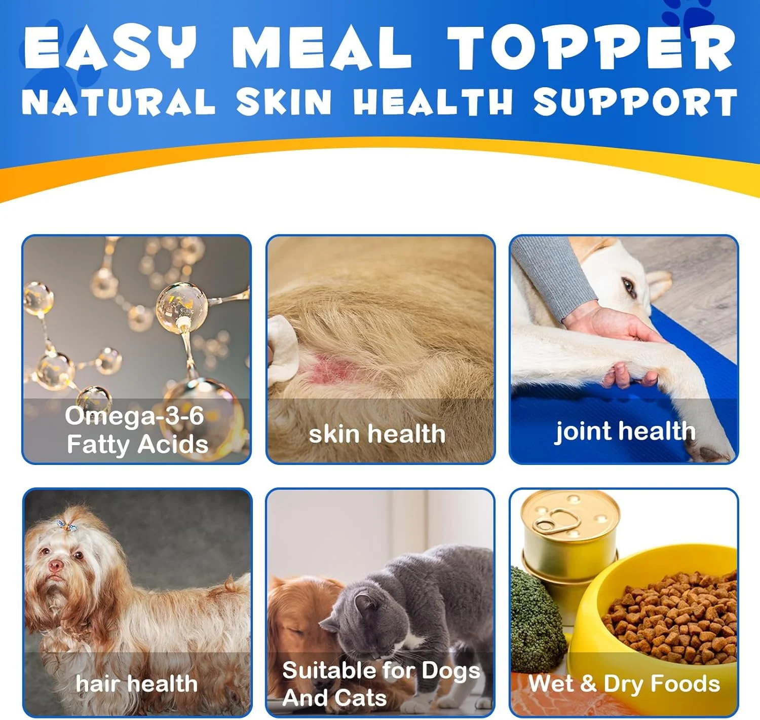 روغن ماهی سالمون برای سگ و گربه، روغن ماهی امگا 3 برای پوست و موی سگ، اسیدهای چرب طبیعی EPA + DHA برای عملکرد مفاصل، سلامت قلب و سیستم ایمنی، روغن ماهی سالمون آلاسکا وحشی 250 میلی لیتر برای تمام سنین و نژادها.