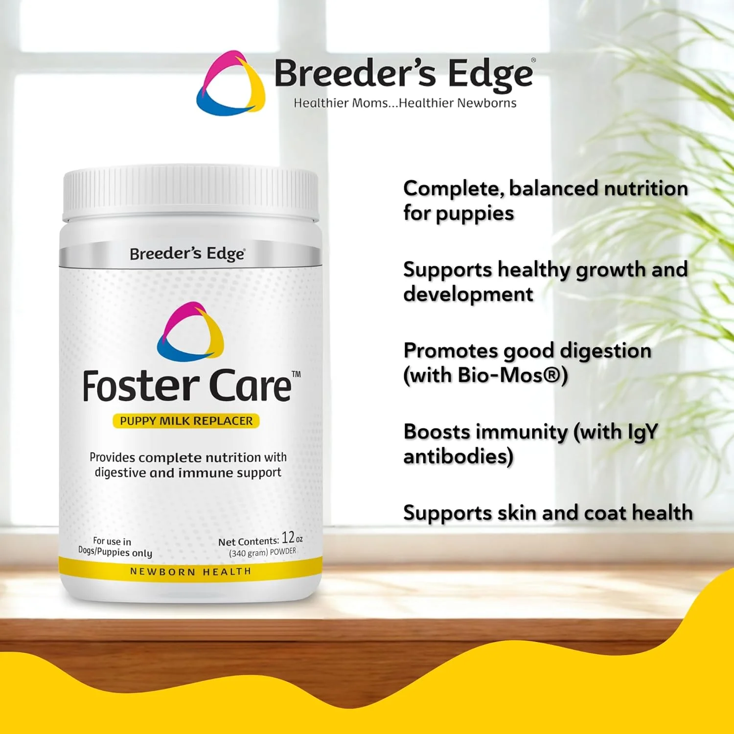 جایگزین شیر خشک سگ و توله سگ Breeder's Edge Foster Care Animal Health - وزن ۳۴۰ گرم