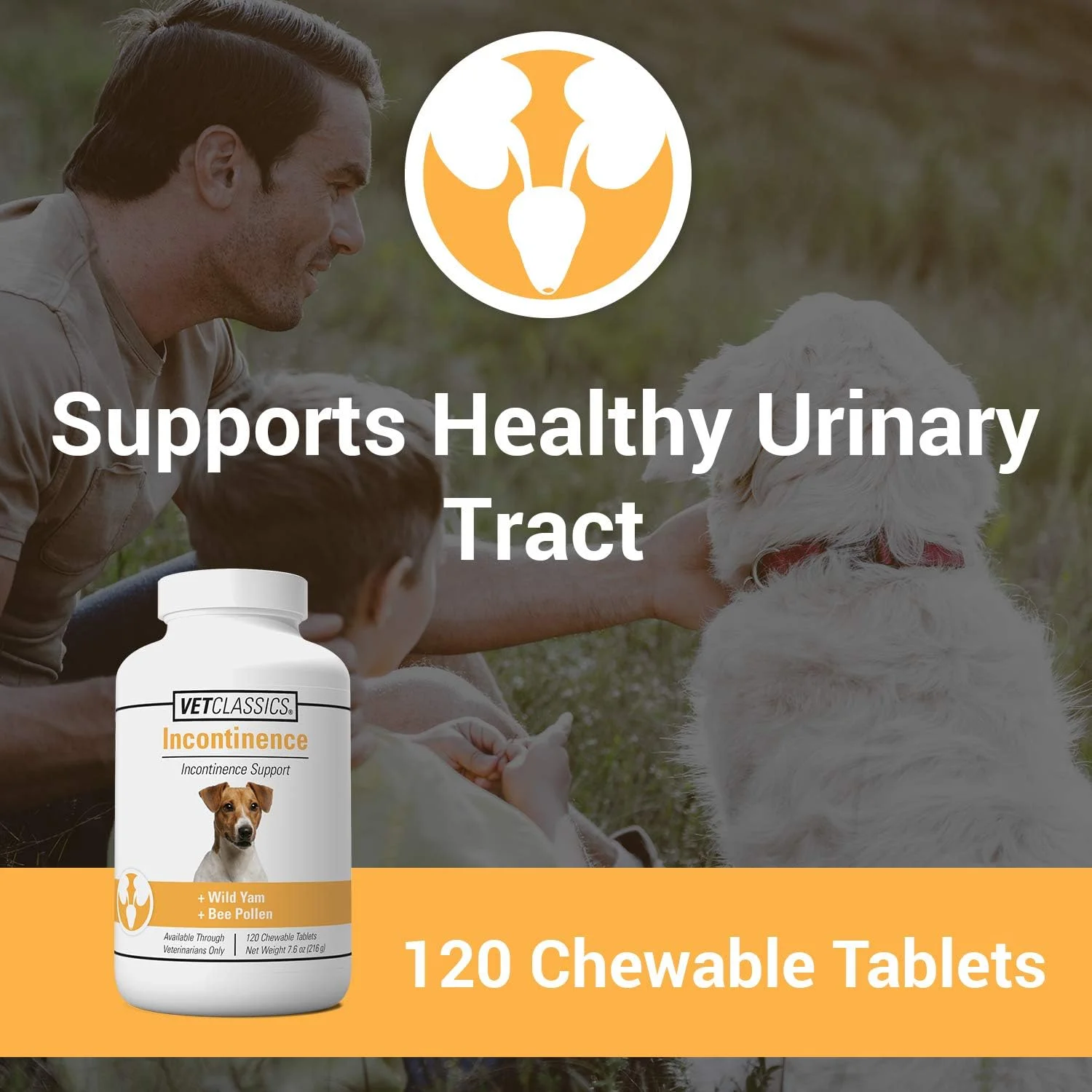 منابع بی اختیاری ادرار سگ - 120 قرص