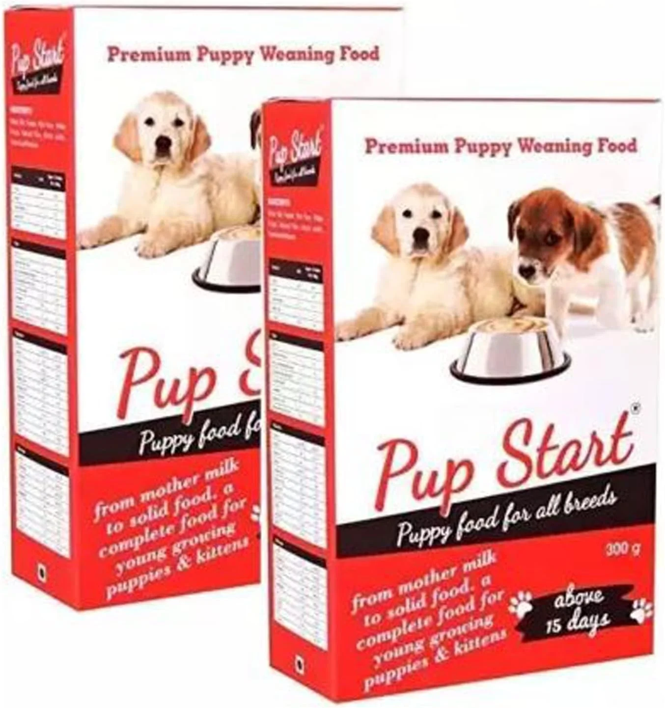 پودر غذای سگ توله سگ استارت، طعم شیر، مناسب برای همه نژادها | غذای سرلاک سگ استارت مناسب برای همه نژادها، مکمل غذای خشک رژیم غذایی از شیر گرفتن توله سگ (600 گرم)