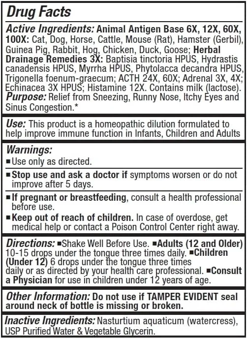 آلرژنا برای شوره حیوانات خانگی 30 میلی لیتر