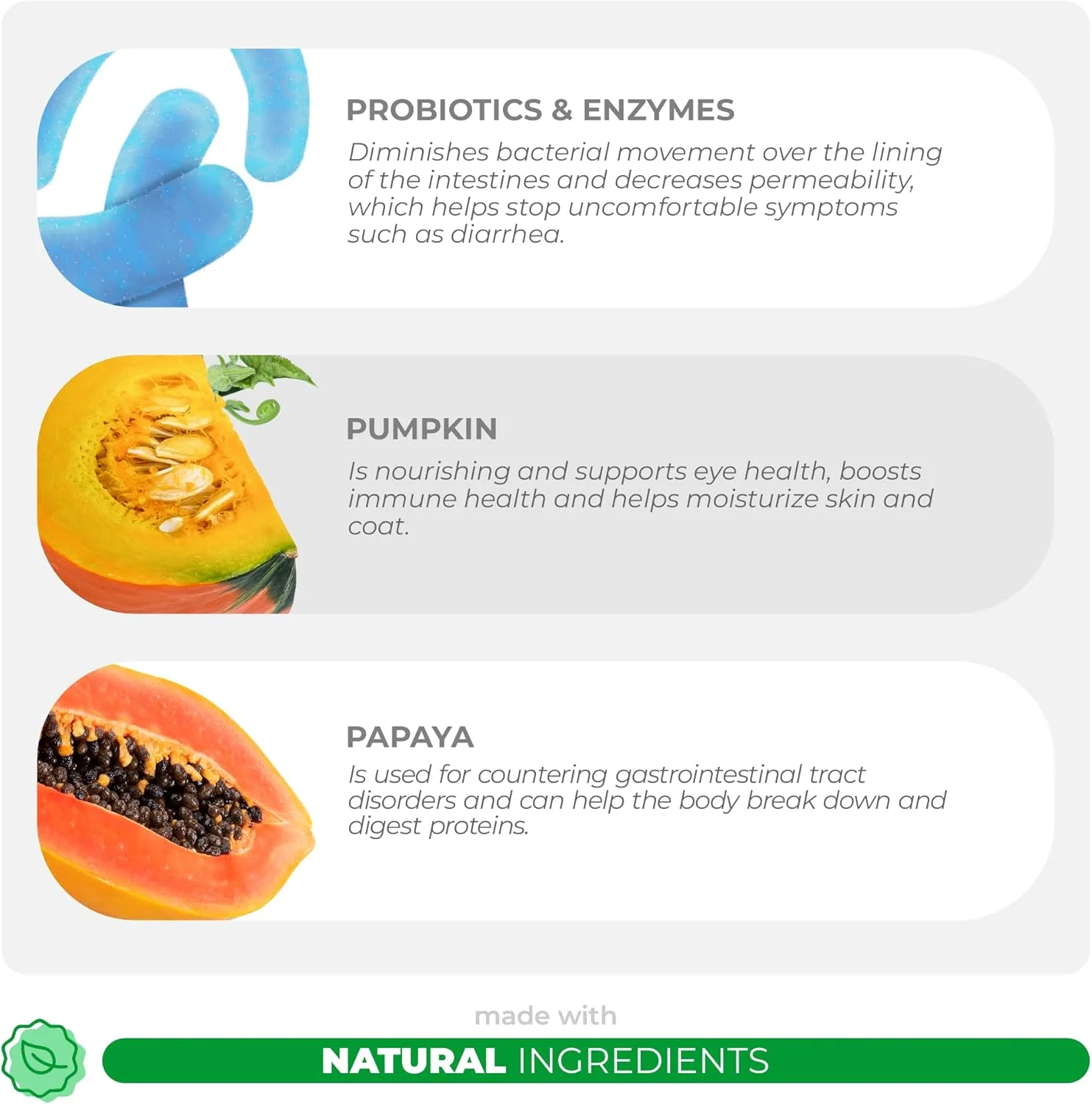 پروبیوتیک برای سگ ها - 120 قرص جویدنی - پشتیبانی از اسهال و گاز - با عسل و کدو تنبل و پری بیوتیک برای آلرژی سگ، بوی بد دهان و پشتیبانی از یبوست