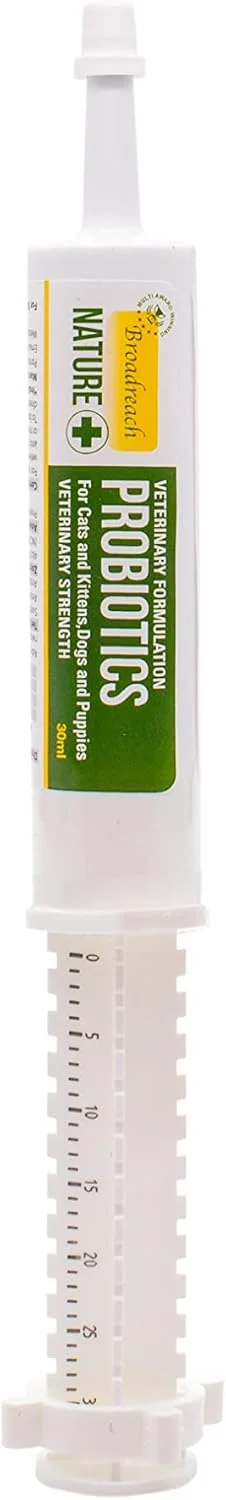 پروبیوتیک برای سگ ها و گربه ها، فرمول پیشرفته دامپزشکی 30 میلی لیتر - برای حمایت از ناراحتی های گوارشی حساس - مواد طبیعی در سرنگ کالیبره شده با کاربری آسان