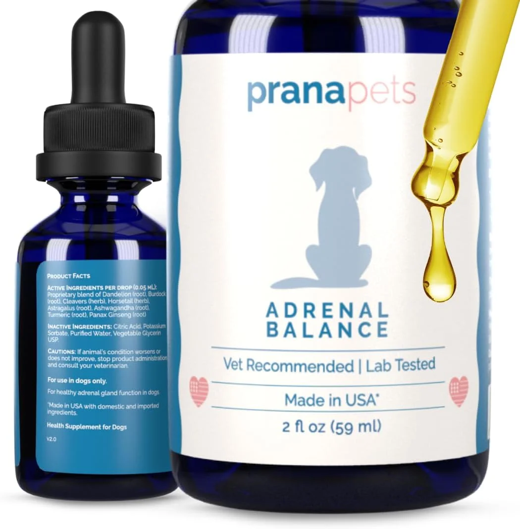 تعادل آدرنال پراناپتز برای سگ ها با مشکلات هورمونی | تسکین طبیعی علائم در سگ ها | فرمول گیاهی برای سگ ها