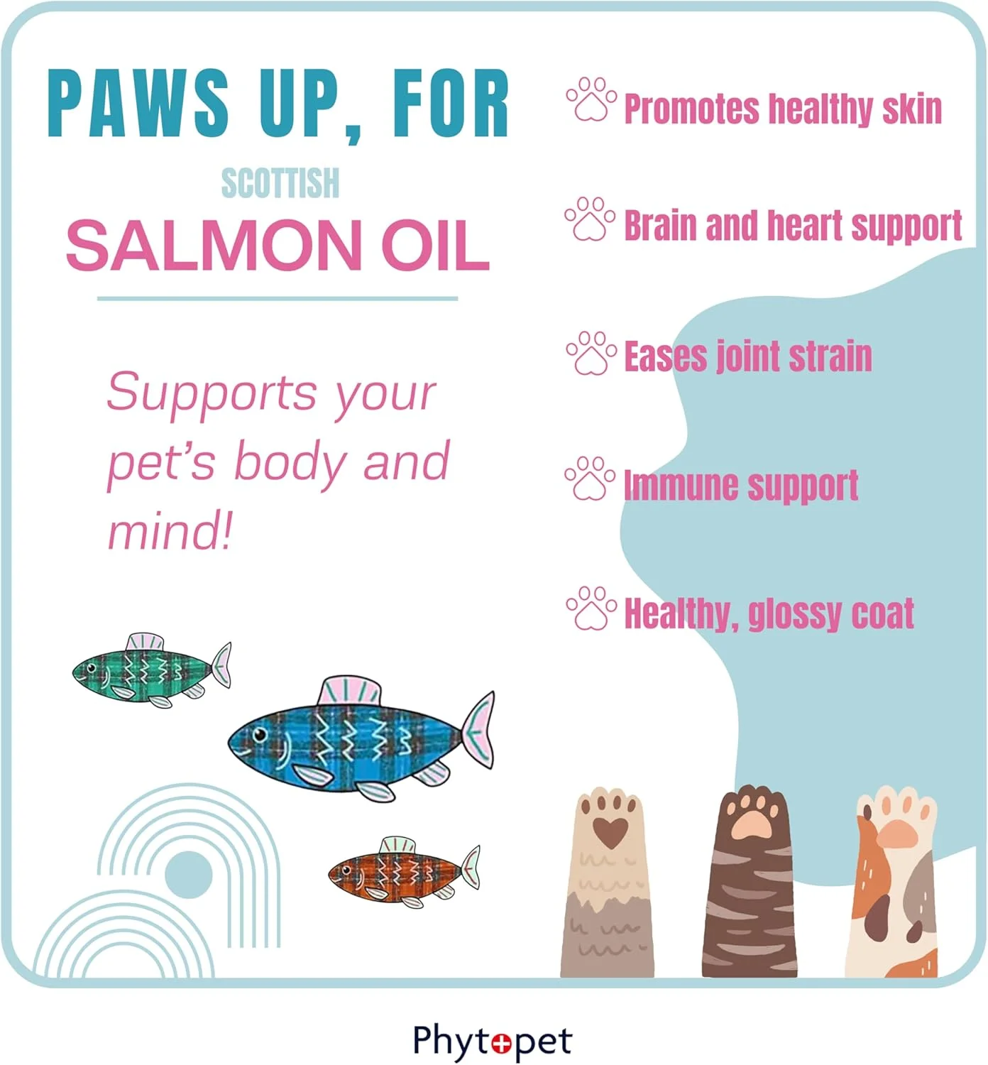 روغن ماهی سالمون اسکاتلندی فیتوپت برای سگ، گربه، اسب و پستانداران کوچک، حاوی امگا 3 برای گربه ها و سگ ها 500 میلی لیتر - 100% گیاهی فیتوپت لوازم حیوانات خانگی روغن ماهی سالمون اسکاتلندی فیتوپت برای سگ، گربه، اسب و پستانداران کوچک، حاوی امگا 3 برای گربه ها و سگ ها 500 میلی لیتر - 100% گیاهی فیتوپت لوازم حیوانات خانگی