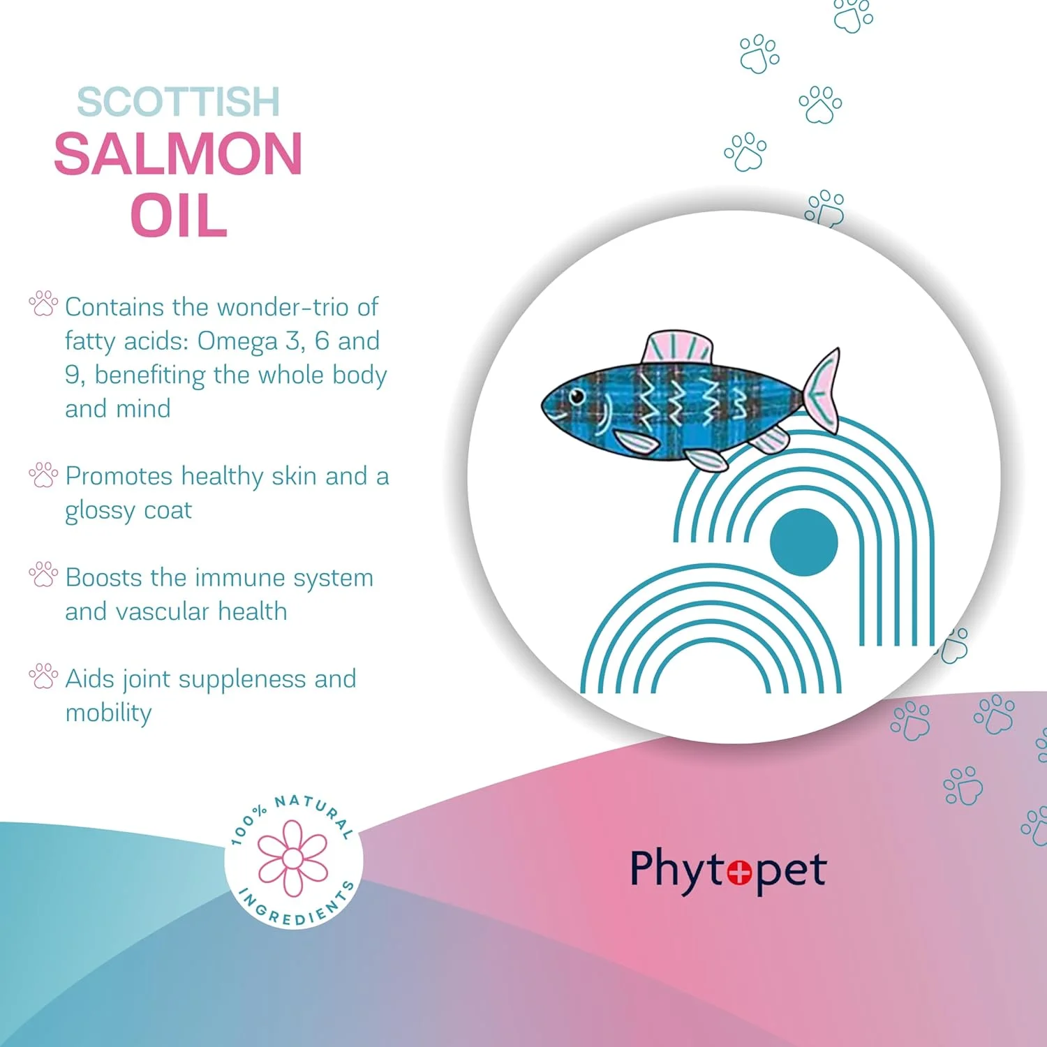 روغن ماهی سالمون اسکاتلندی فیتوپت برای سگ، گربه، اسب و پستانداران کوچک، حاوی امگا 3 برای گربه ها و سگ ها 500 میلی لیتر - 100% گیاهی فیتوپت لوازم حیوانات خانگی روغن ماهی سالمون اسکاتلندی فیتوپت برای سگ، گربه، اسب و پستانداران کوچک، حاوی امگا 3 برای گربه ها و سگ ها 500 میلی لیتر - 100% گیاهی فیتوپت لوازم حیوانات خانگی