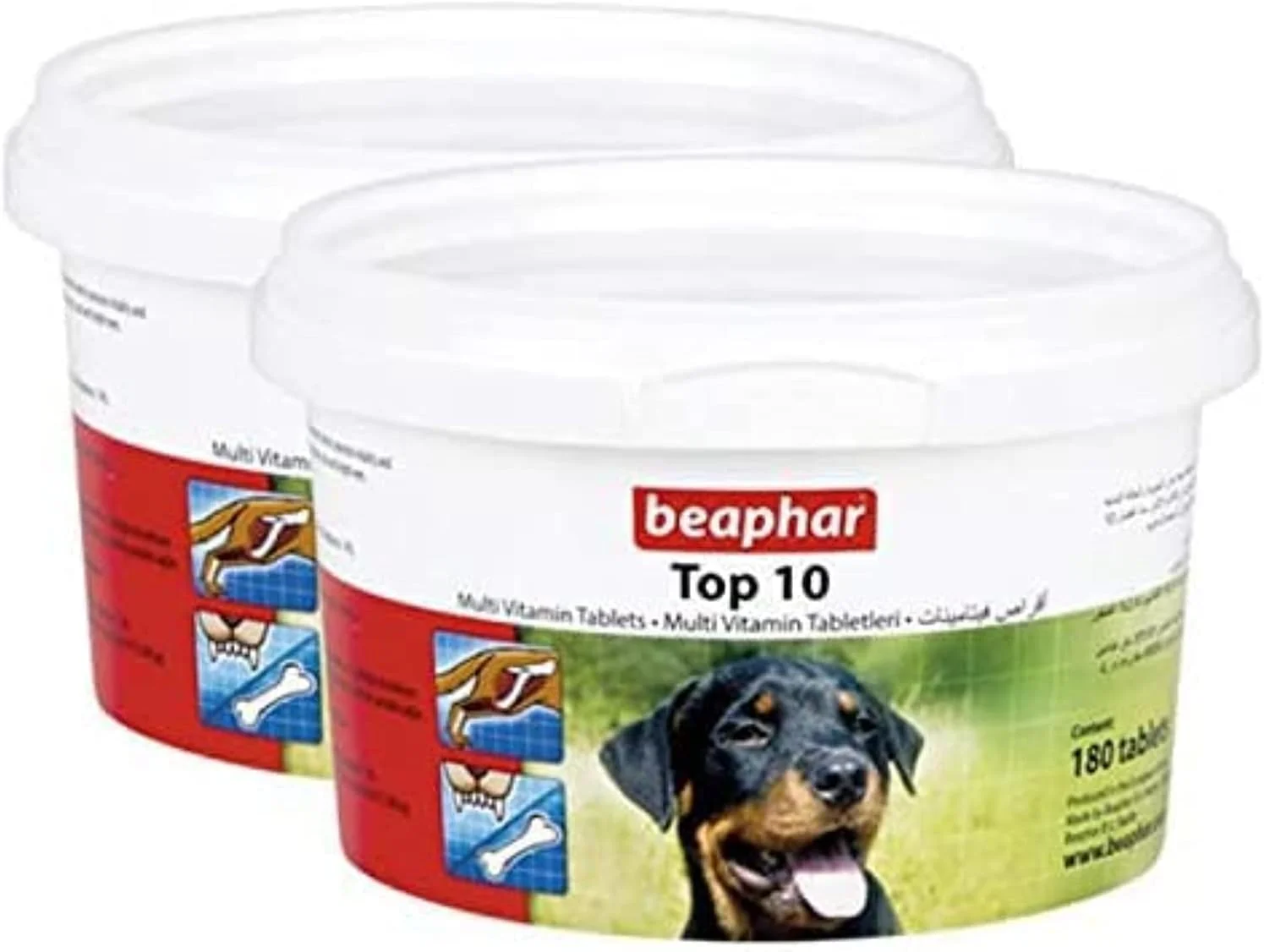 مولتی ویتامین سگ Beaphar Top 10، بسته 2 عددی 180 عددی