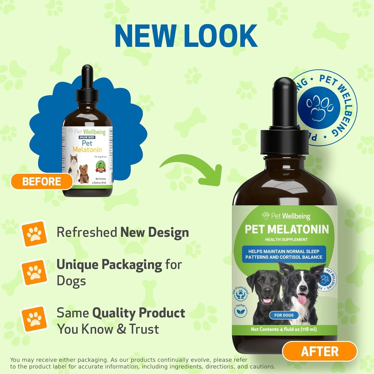 ملاتونین سگ پت ولبینگ - پشتیبانی جامع از خواب با فرمولاسیون دامپزشکی - الگوهای خواب سالم، تعادل ریتم شبانه روزی - مکمل ملاتونین مایع - ساخته شده برای سگ ها 59 میلی لیتر