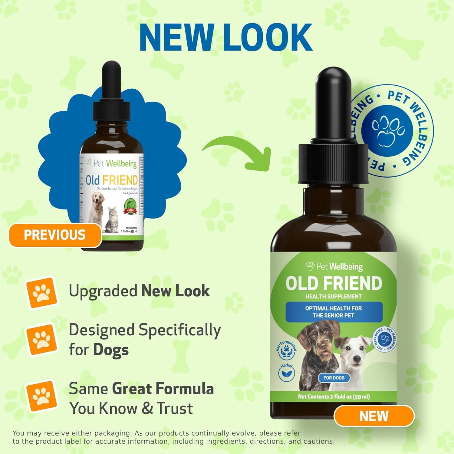 مکمل سلامتی حیوانات خانگی برای گربه های مسن - پشتیبانی طبیعی برای سیستم ایمنی و تحرک مفاصل در گربه های مسن - 2oz (89ml)