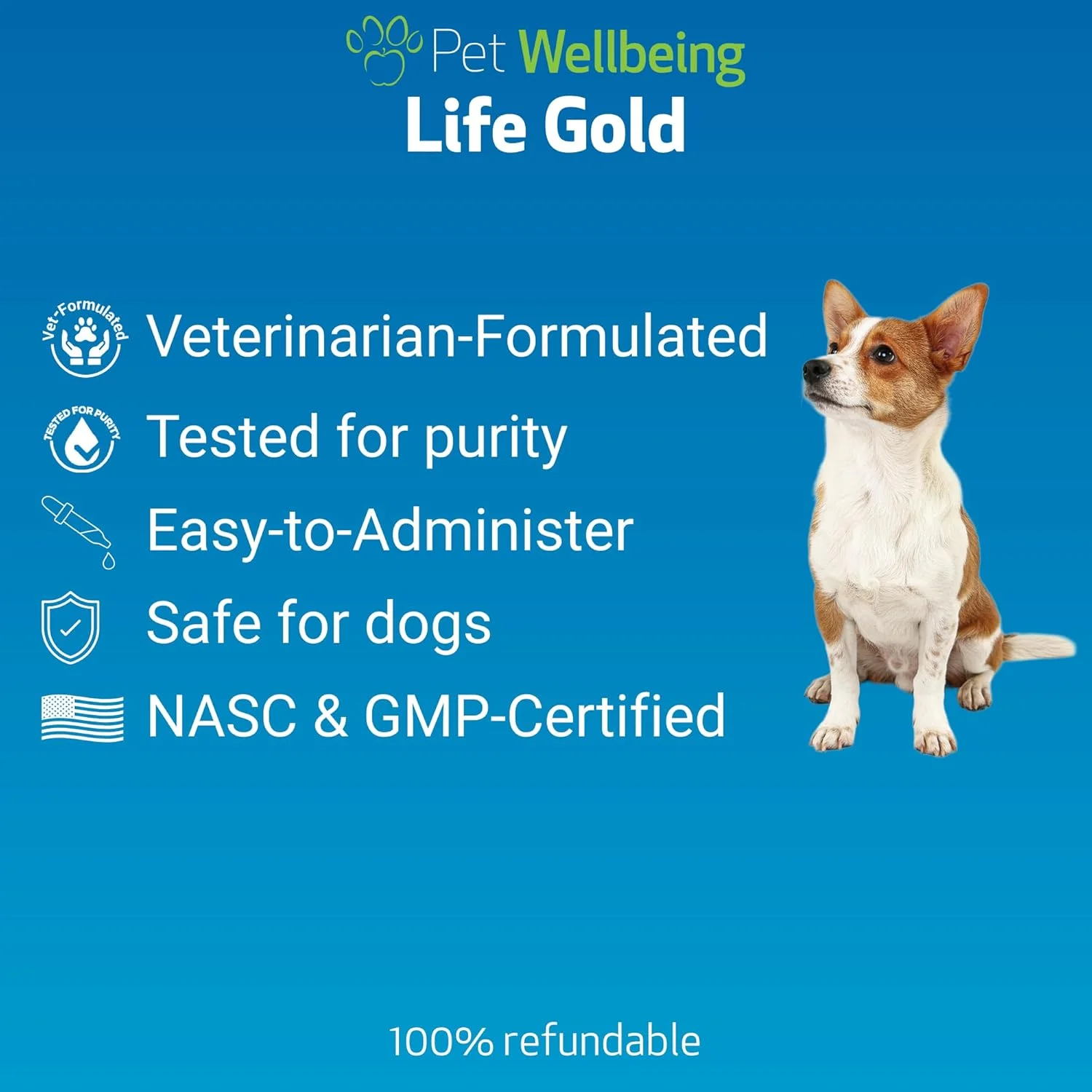 لایف گلد پت ولبینگ برای سگ و گربه - فرموله شده توسط دامپزشکان - پشتیبانی از سیستم ایمنی و محافظت آنتی اکسیدانی - مکمل گیاهی طبیعی 118 میلی لیتر