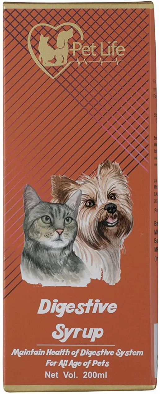 شربت گوارشی ارگانیک و آیورودیک پت لایف برای حیوانات خانگی، سگ، توله سگ، بچه گربه، گربه و خرگوش - ساخته شده با مواد طبیعی برای کمک به هضم و سلامت معده - ایمن برای همه نژادهای حیوانات خانگی - 200 میلی لیتر شربت گوارشی ارگانیک و آیورودیک پت لایف برای حیوانات خانگی، سگ، توله سگ، بچه گربه، گربه و خرگوش - ساخته شده با مواد طبیعی برای کمک به هضم و سلامت معده - ایمن برای همه نژادهای حیوانات خانگی - 200 میلی لیتر