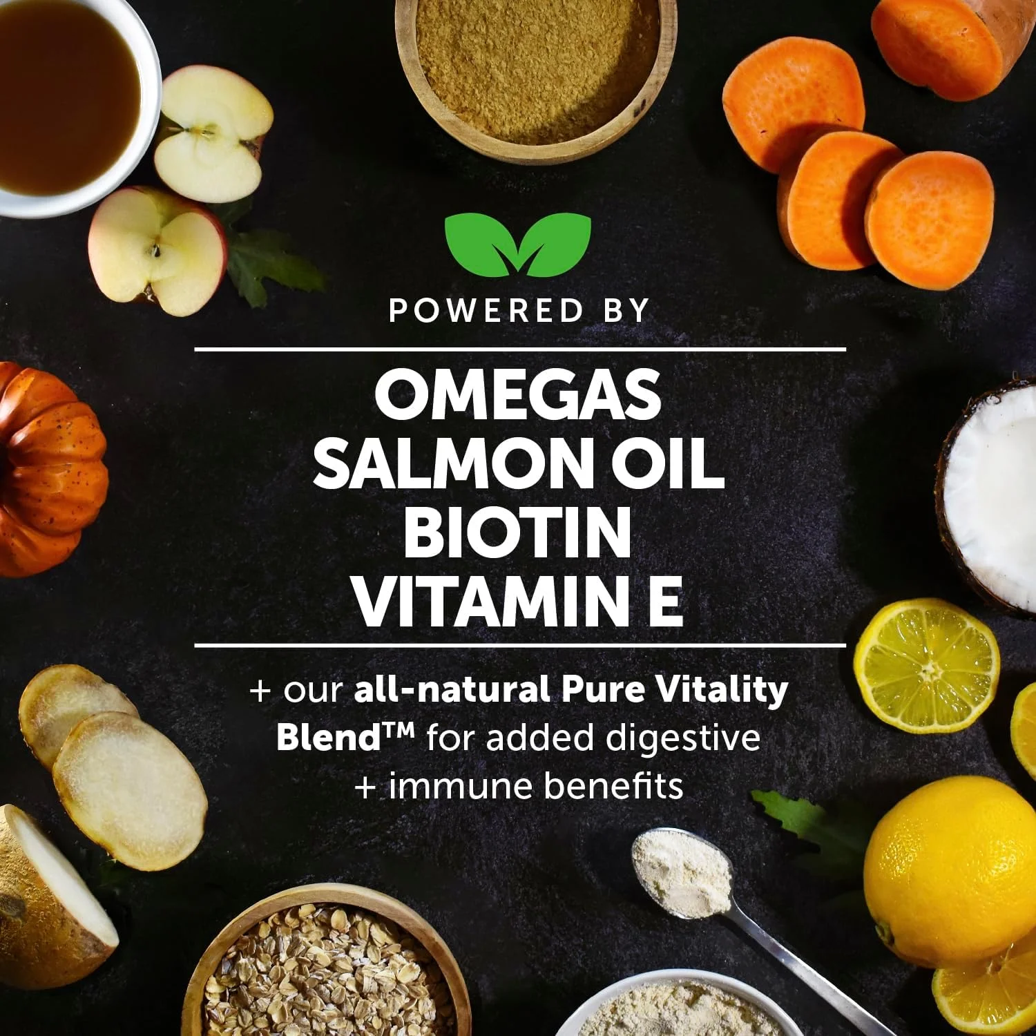 تشویقی های سلامت پوست امگا Pet Honesty برای سگ ها، روغن ماهی سالمون، روغن ماهی امگا 3، کریل، اسپیرولینا، امگا 3، روغن ماهی سالمون آلاسکا، پوست و موی سالم، پوست خارش دار، آلرژی سگ، ممکن است ریزش را کاهش دهد (90 عدد)